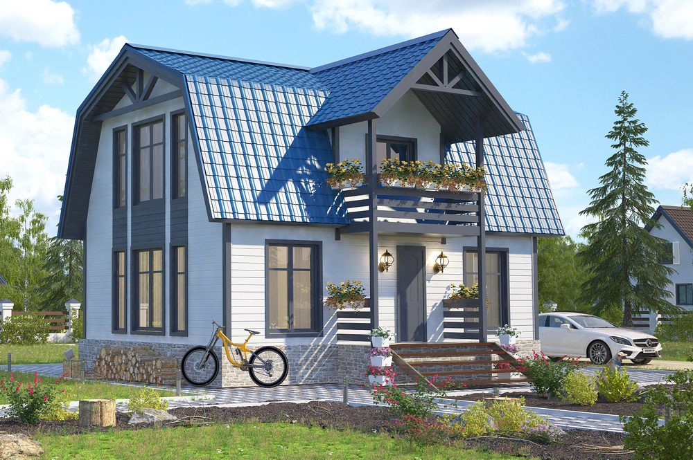 Каркасный дом Солнечный ++ 7 х 9