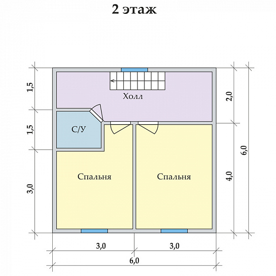 Радужный 6 х 6