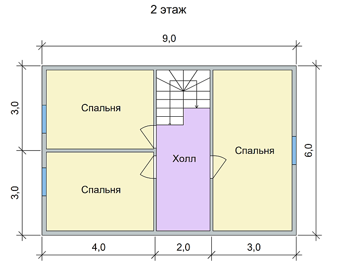 Радужный 6 х 9