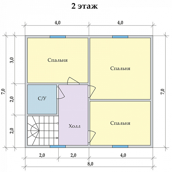 Радужный 7 х 8