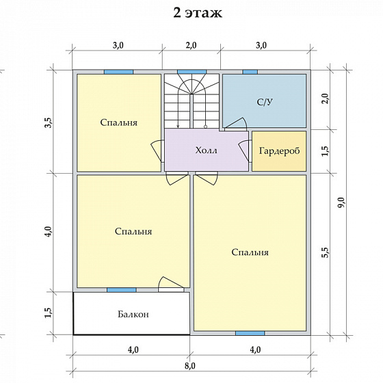 Радужный 8 х 9