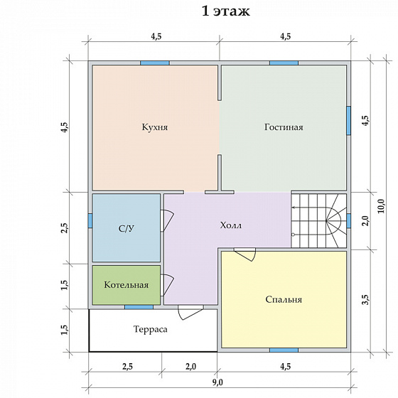 Радужный 9 х 10