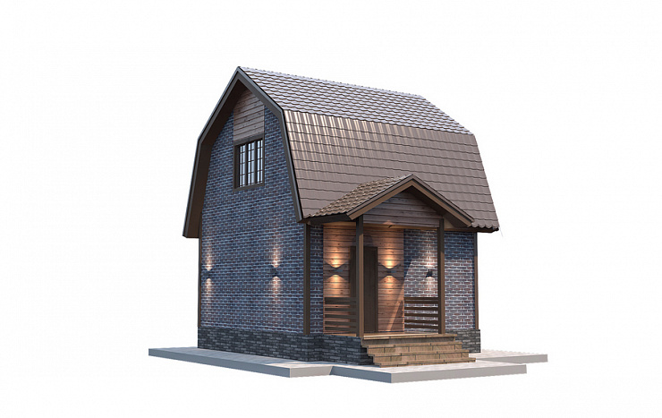 Каркасный дом Солнечный 6 х 4