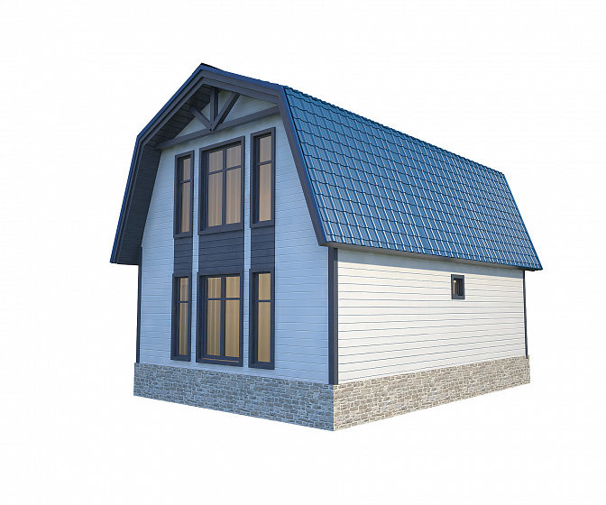 Каркасный дом Солнечный ++ 7 х 9