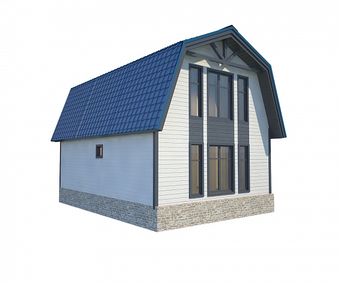 Каркасный дом Солнечный ++ 7 х 9