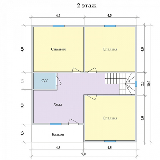 Радужный 9 х 10