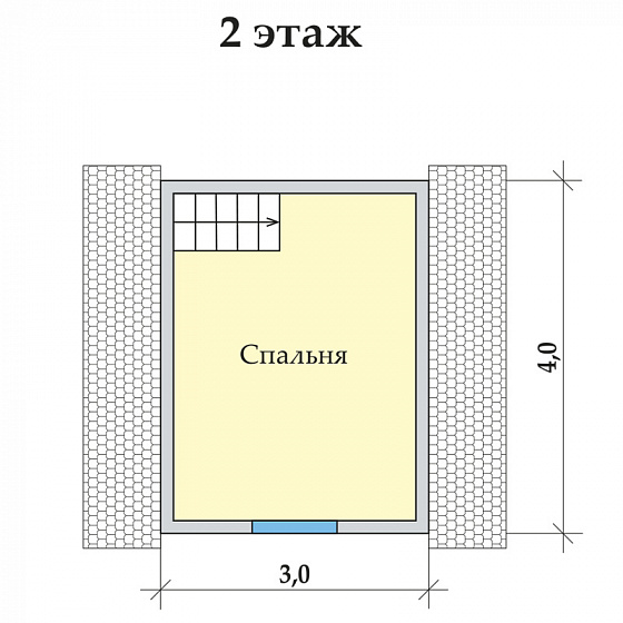 Каркасный дом Солнечный 5 х 4