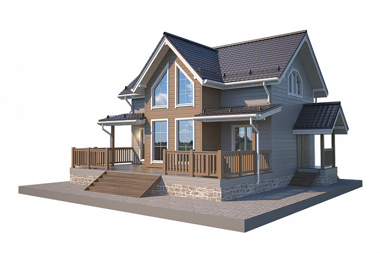 Каркасный дом Восход 13 х 7,5