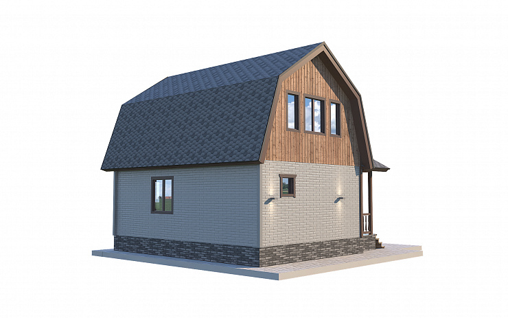 Каркасный дом Солнечный + 6 х 5